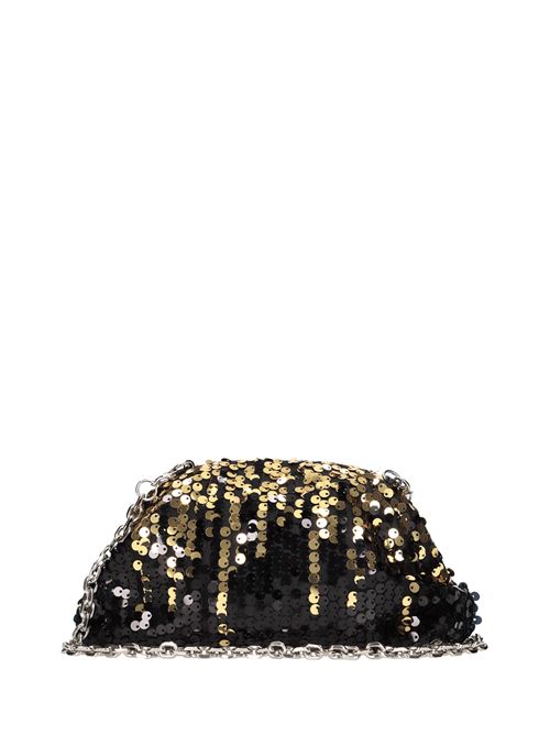 Borsa in tessuto e strass LA CARRIE | NIGHT ED.PAILLETES CLUTCHORO-NERO